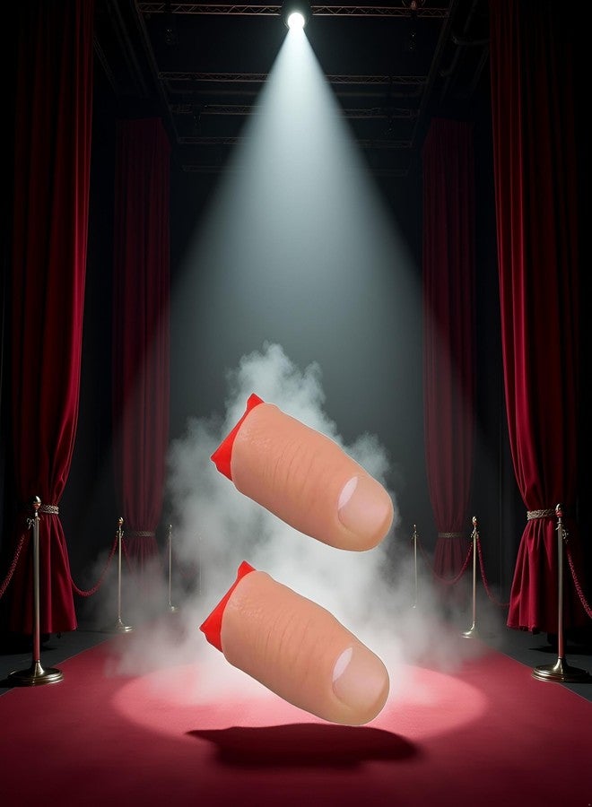 Dwuww 2Pcs Thumb Tip Magic Tricks Fake Thumb Tip Silk Vanish Magic Disappearing Silk Fake Thumb Tip Magic Gimmick for Magicians, Close-Up Magic Tricks, Stage Performances and Party Entertainment Decoration - Image 2